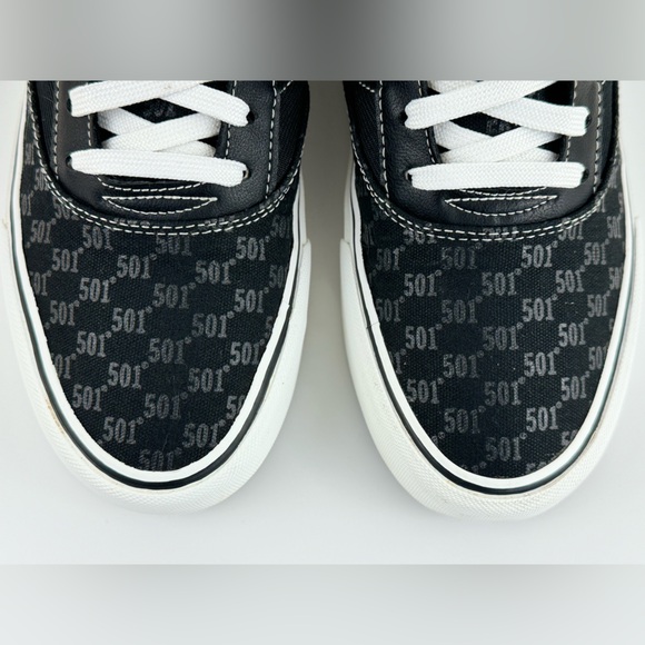 Levi's 501Canvas Sneakers, Black Casual Low, Men's Size US 8.5 - Picture 4 of 13